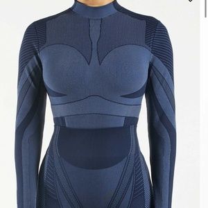Contrast Long-Sleeve Bodysuit